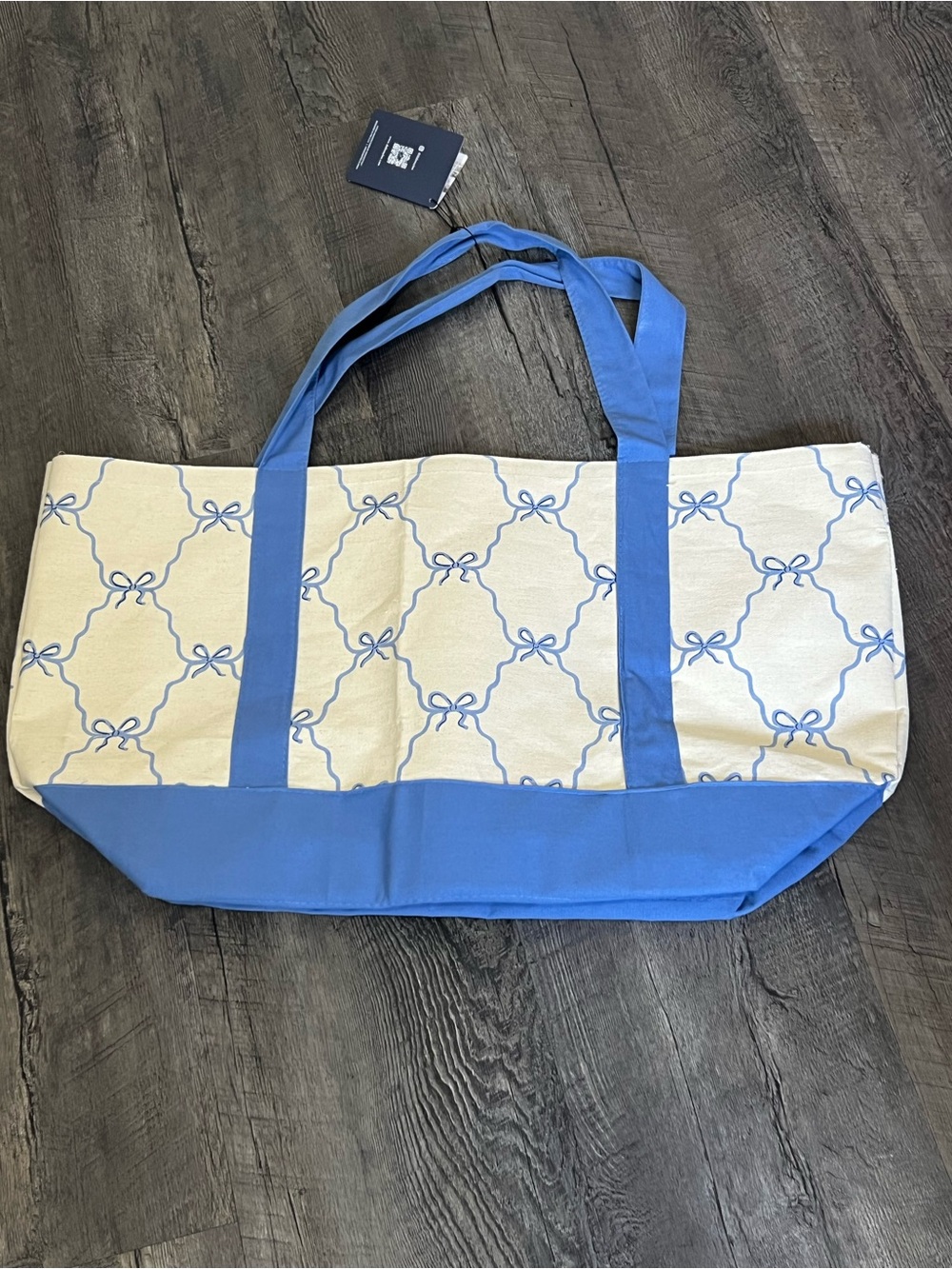 Cute Canvas Ribbon Tote Bag